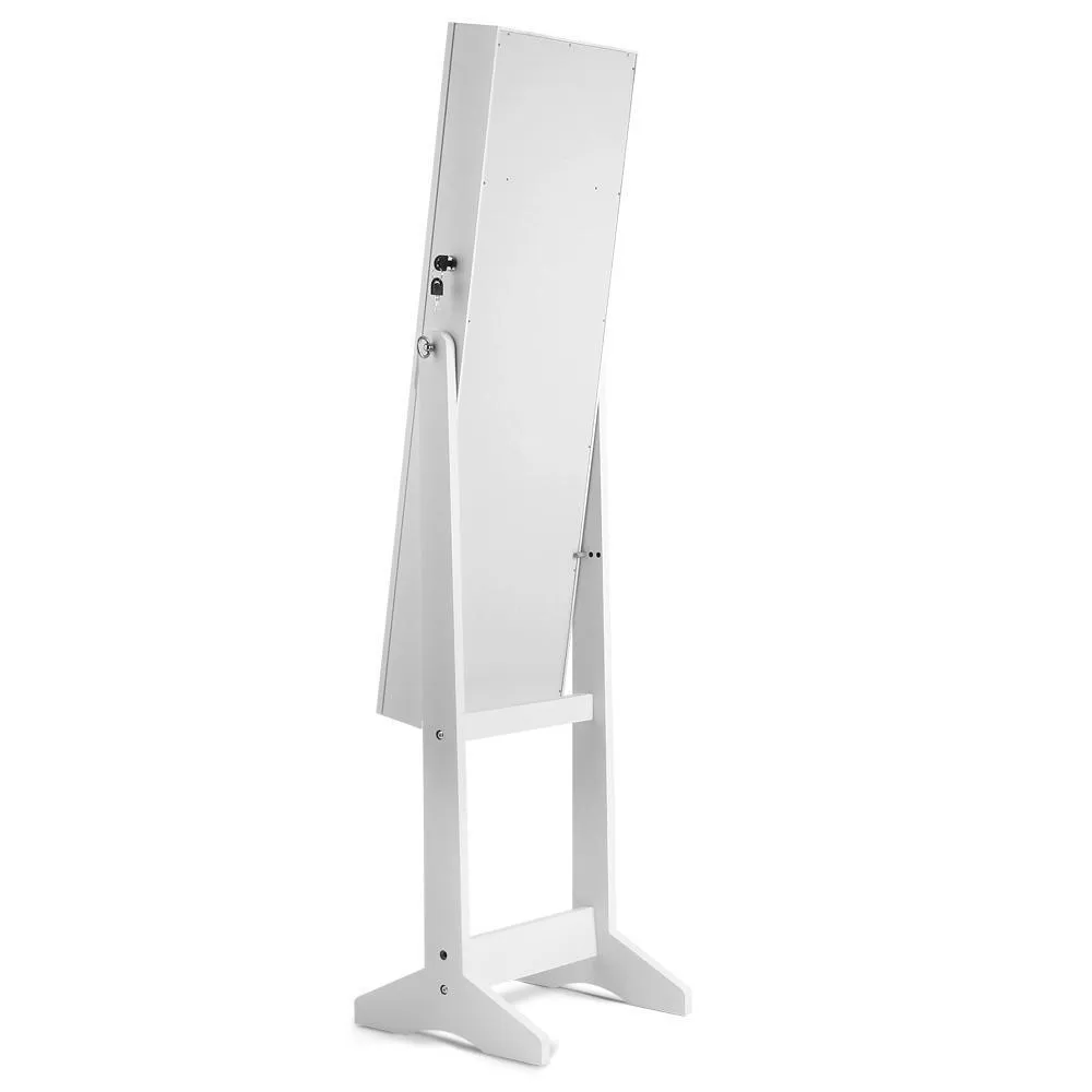 110cm Mirrow with Cabinet - White