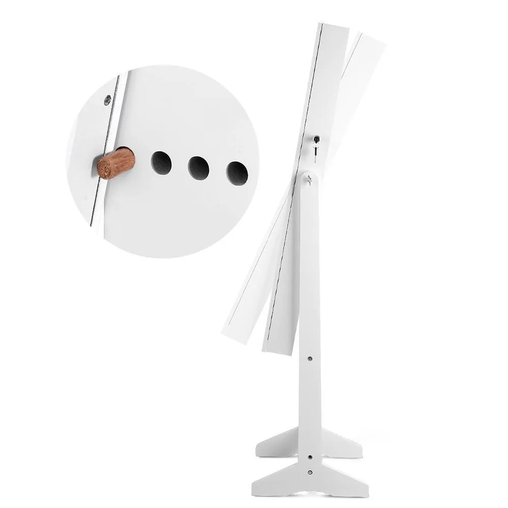 110cm Mirrow with Cabinet - White
