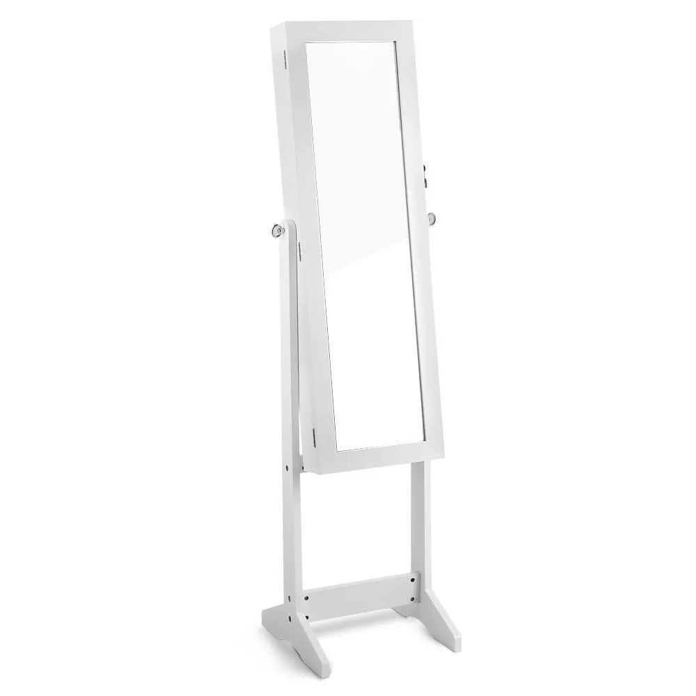 110cm Mirrow with Cabinet - White