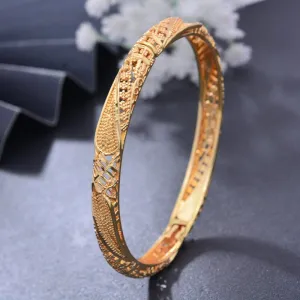 1Pcs Dubai Gold Color Jewelry Bresslate Bangles &amp; Bracelets  Halloween Gift