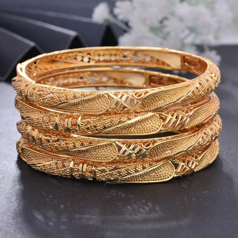 1Pcs Dubai Gold Color Jewelry Bresslate Bangles &amp; Bracelets  Halloween Gift