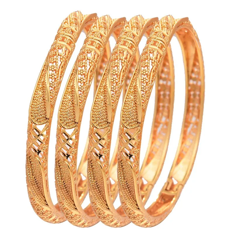 1Pcs Dubai Gold Color Jewelry Bresslate Bangles &amp; Bracelets  Halloween Gift