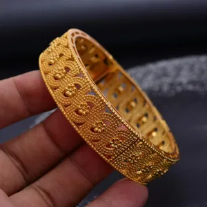 1Pcs Gold Color Bangles For women African bridal Bangles Bracelets