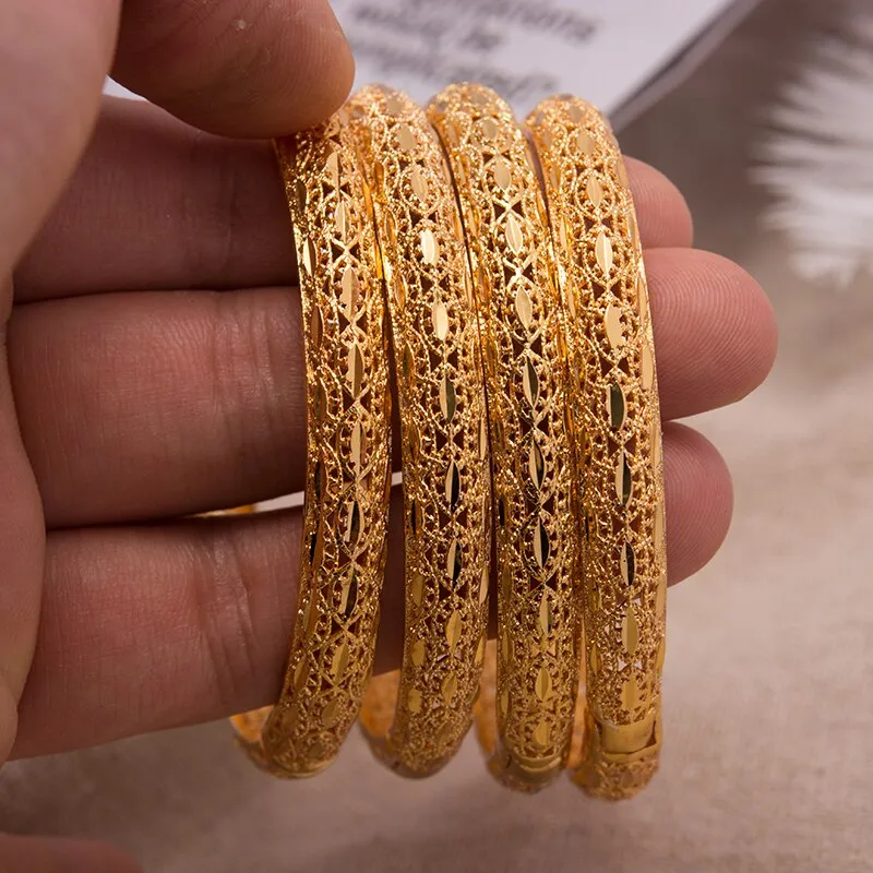 4Pcs bangle/men/women/love/gold/Bride/cuff bracelets