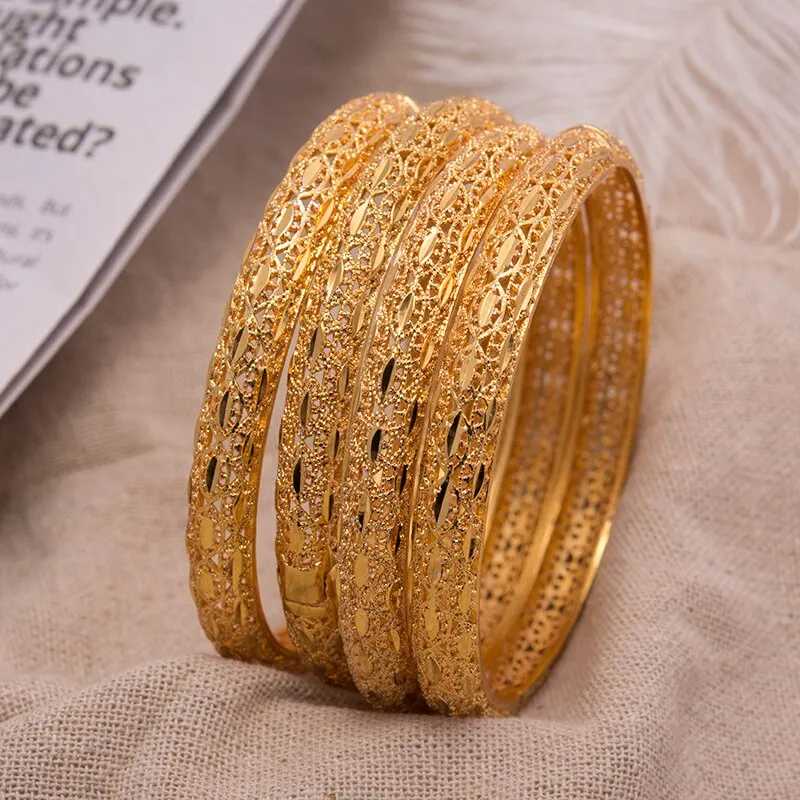 4Pcs bangle/men/women/love/gold/Bride/cuff bracelets