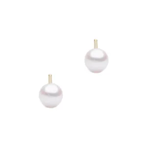 6.5mm Akoya Pearl June 14K Gold Earring Studs