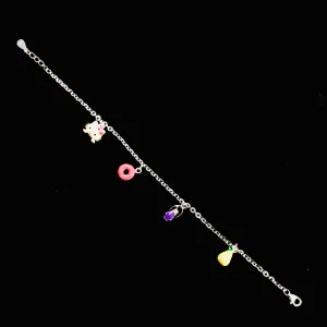 925 Silver Girls Openable and Adjustable Baby Bangle (Design 66)