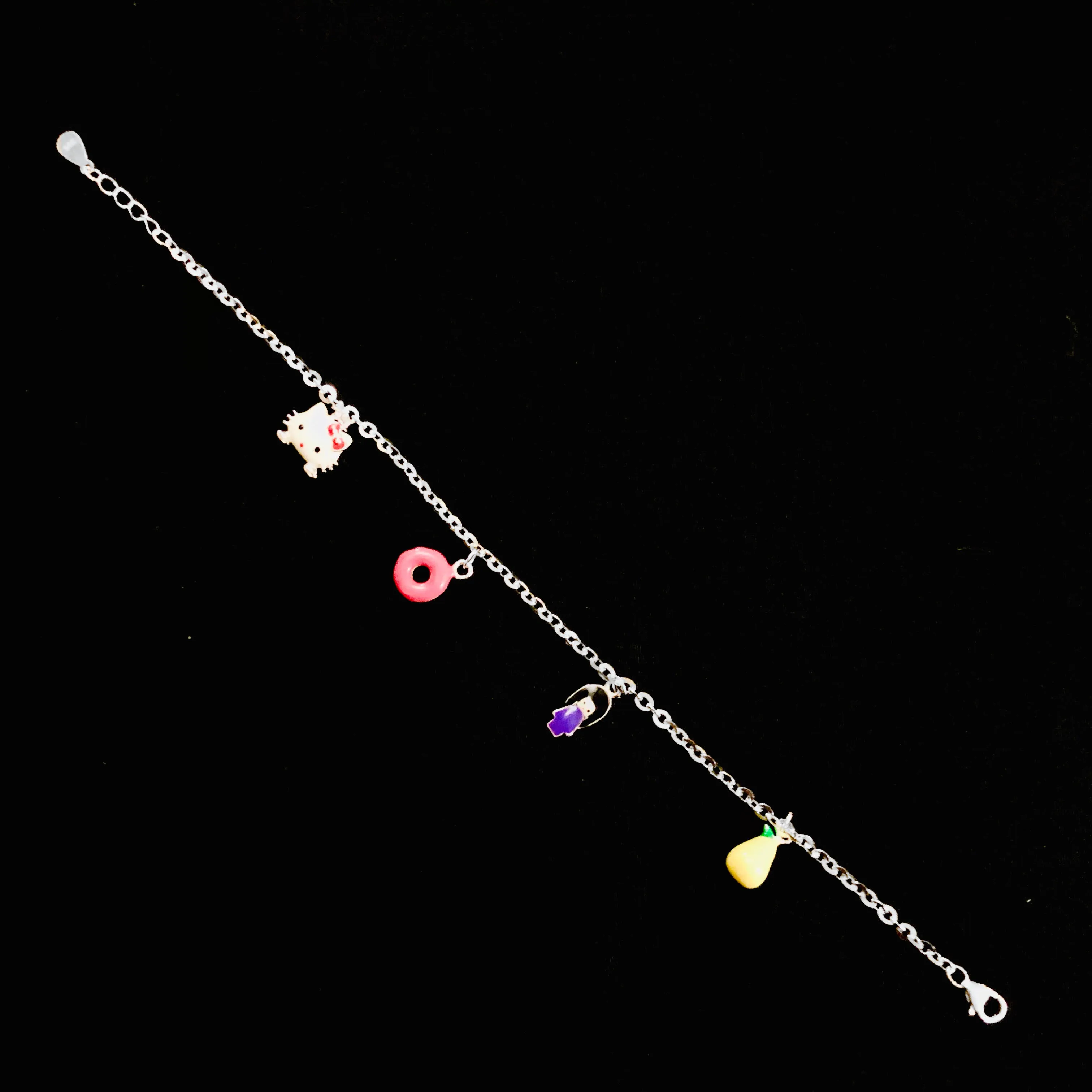 925 Silver Girls Openable and Adjustable Baby Bangle (Design 66)