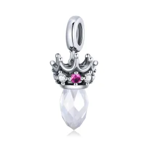 925 Sterling Silver Ornate Crown Pendant For Diy Bracelets & Necklaces