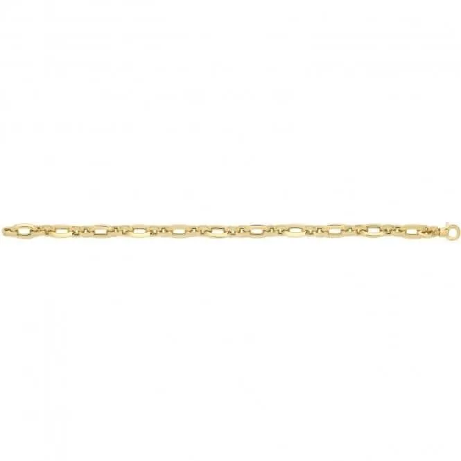 9CT Yellow Gold Hollow Bracelet BR686