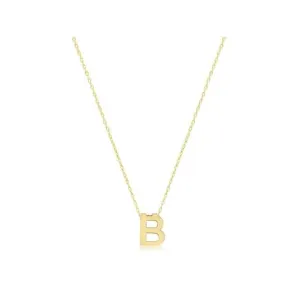 9ct Yellow Gold Initial Necklace NK435/B