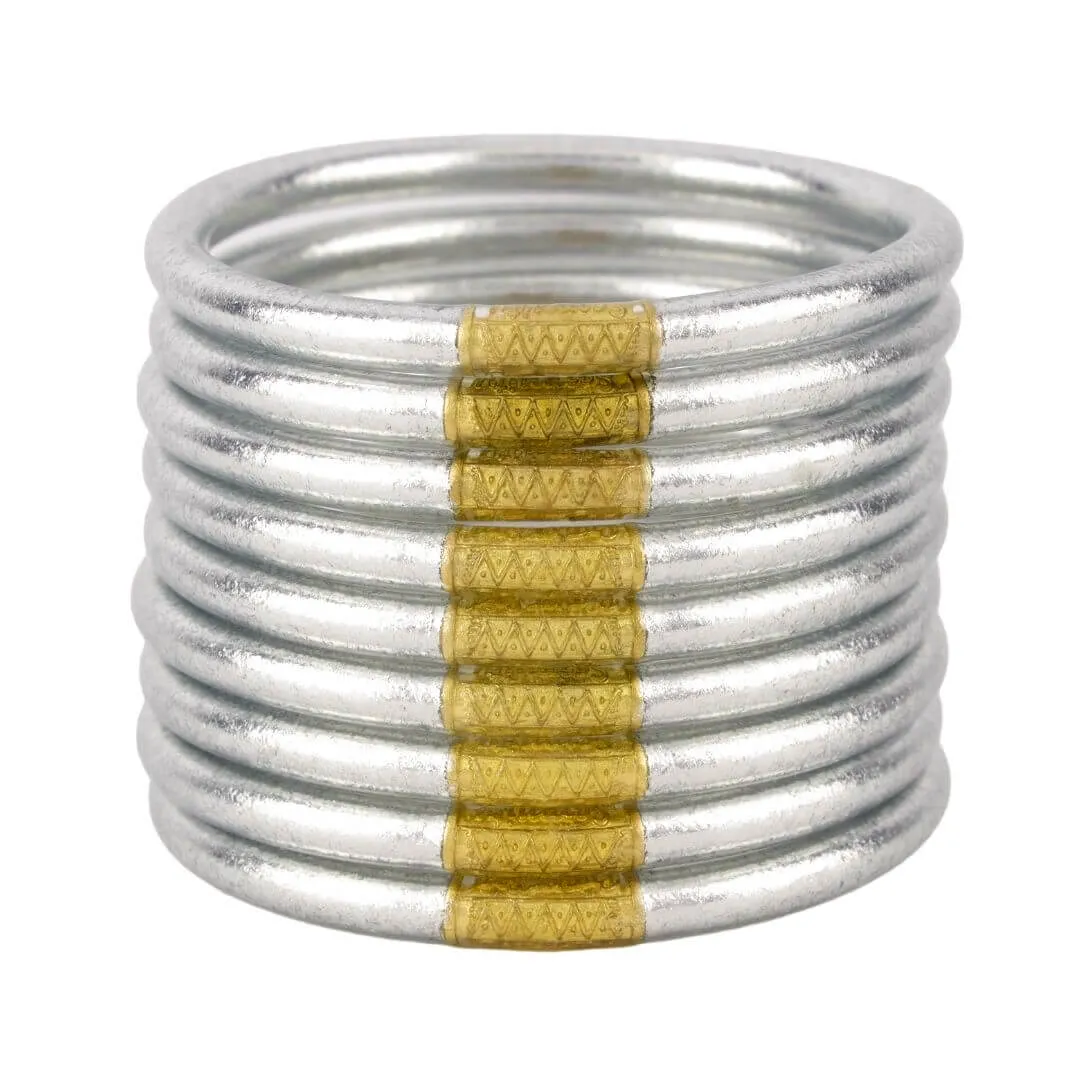 All Weather Bangles • Silver Serenity Prayer