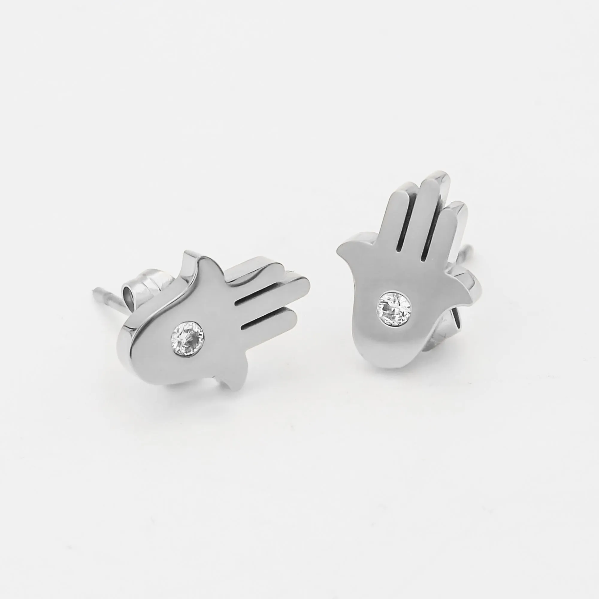 Amalie Hand of Hamsa Stud Earrings