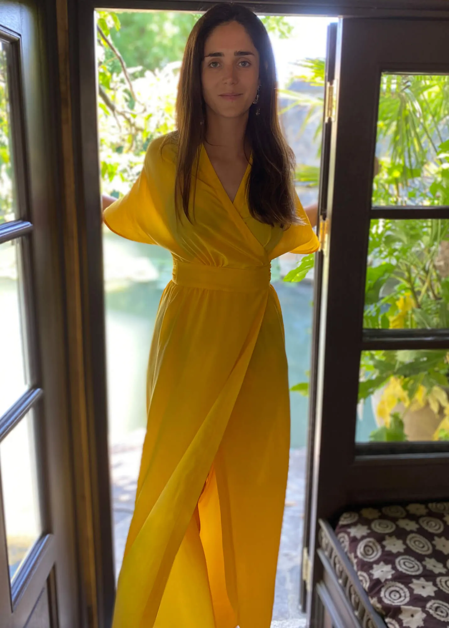 Athena Marie Silk Maxi Dress