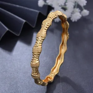 Bangles 1pcs/lot Gold color Bangles for Women bending Bracelet