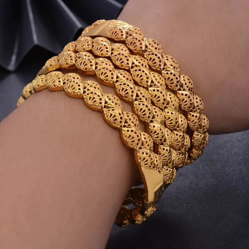 Bangles Gold Color Bangles For Women Link Bracelet For Women