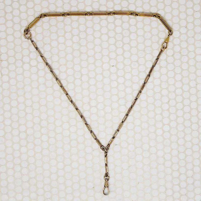 Bar Link Chain Convertible Necklace/Bracelet Combo