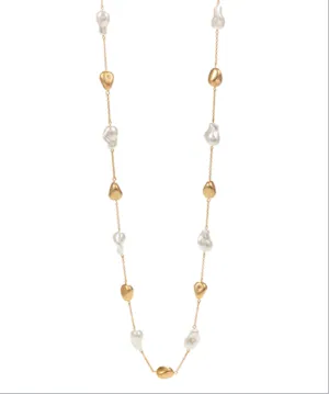Baroque Pearl Long Necklace