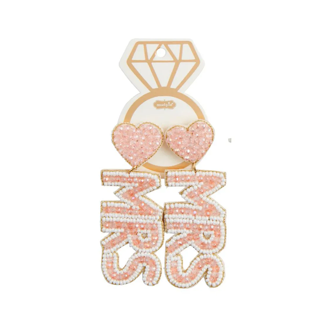 Beaded Mrs. Earrings