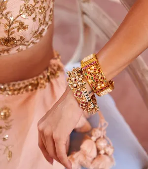 Bhavaprita Red & Green Bangles