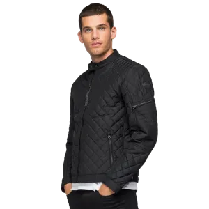 Biker Quilted Jacket Black