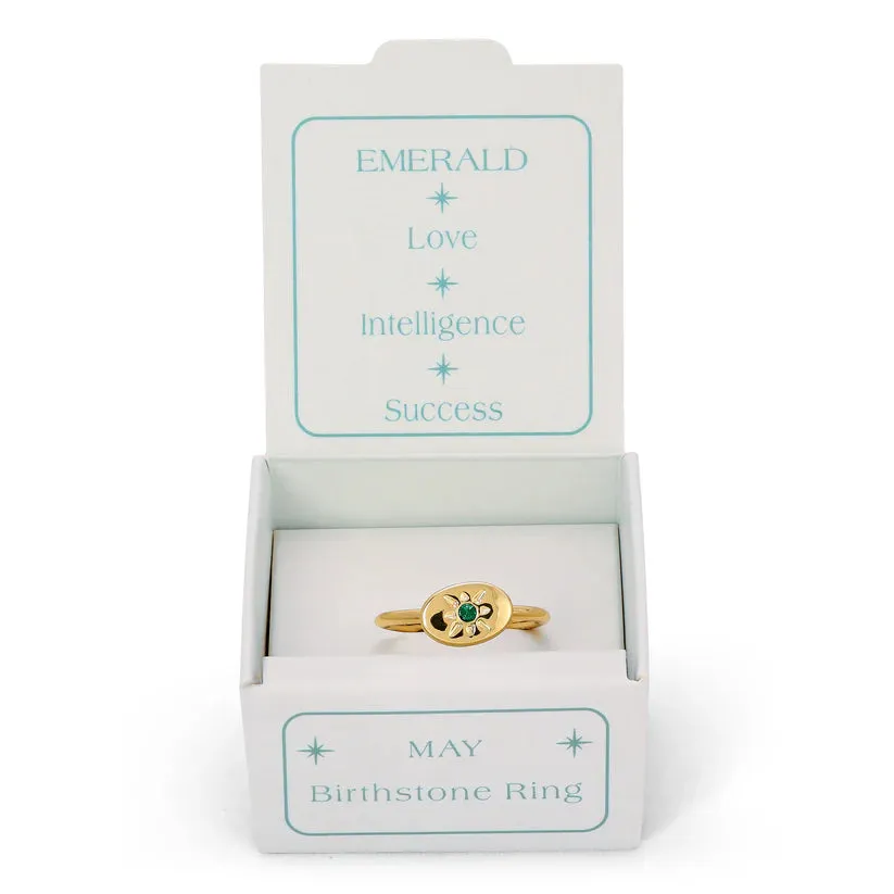Birthstone Signet Ring