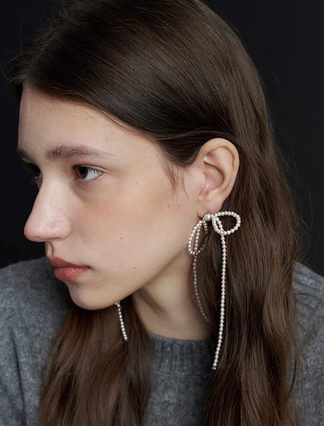 Bow Dance Two-Tone Bow Earrings