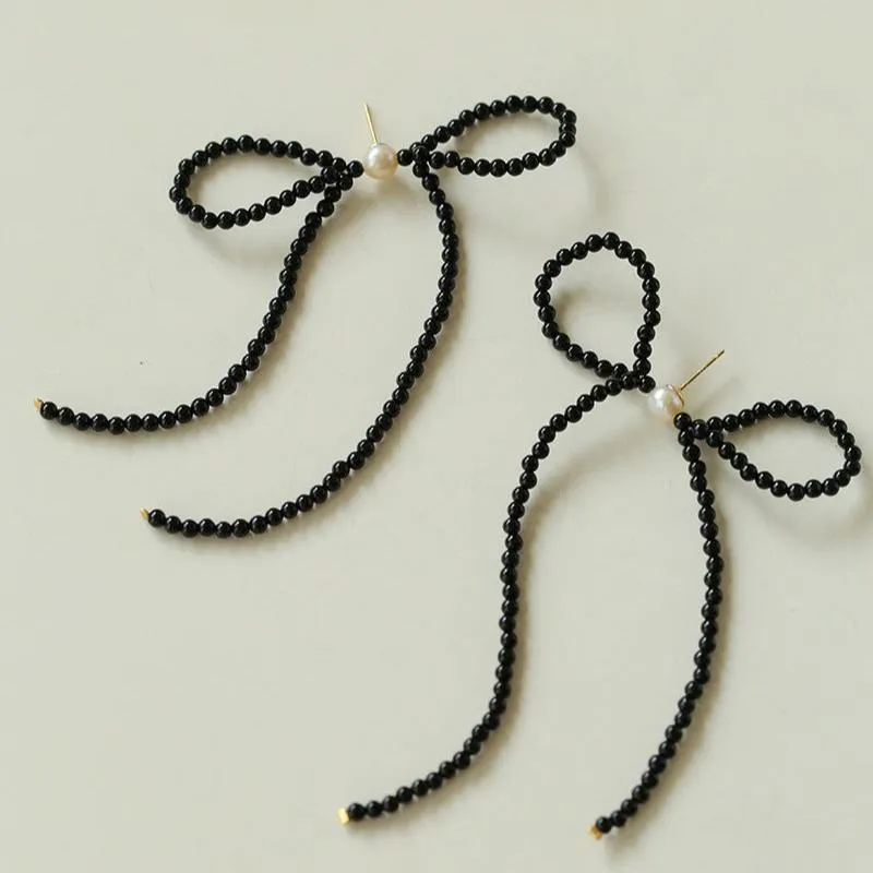 Bow Dance Two-Tone Bow Earrings