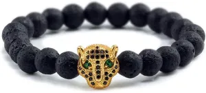 Bracelet Men Black Lava Healing Balance Beads Reiki Buddha Prayer Natural Stone Yoga Bracelet For Women,G black style 1