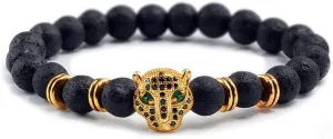 Bracelet Men Black Lava Healing Balance Beads Reiki Buddha Prayer Natural Stone Yoga Bracelet For Women,G black style 2
