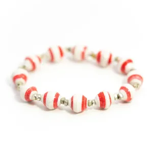 Bracelet - Red/White Stripe