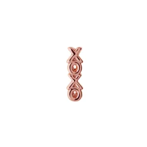 Buckle Up Rose Gold Hugs & Kisses Charm