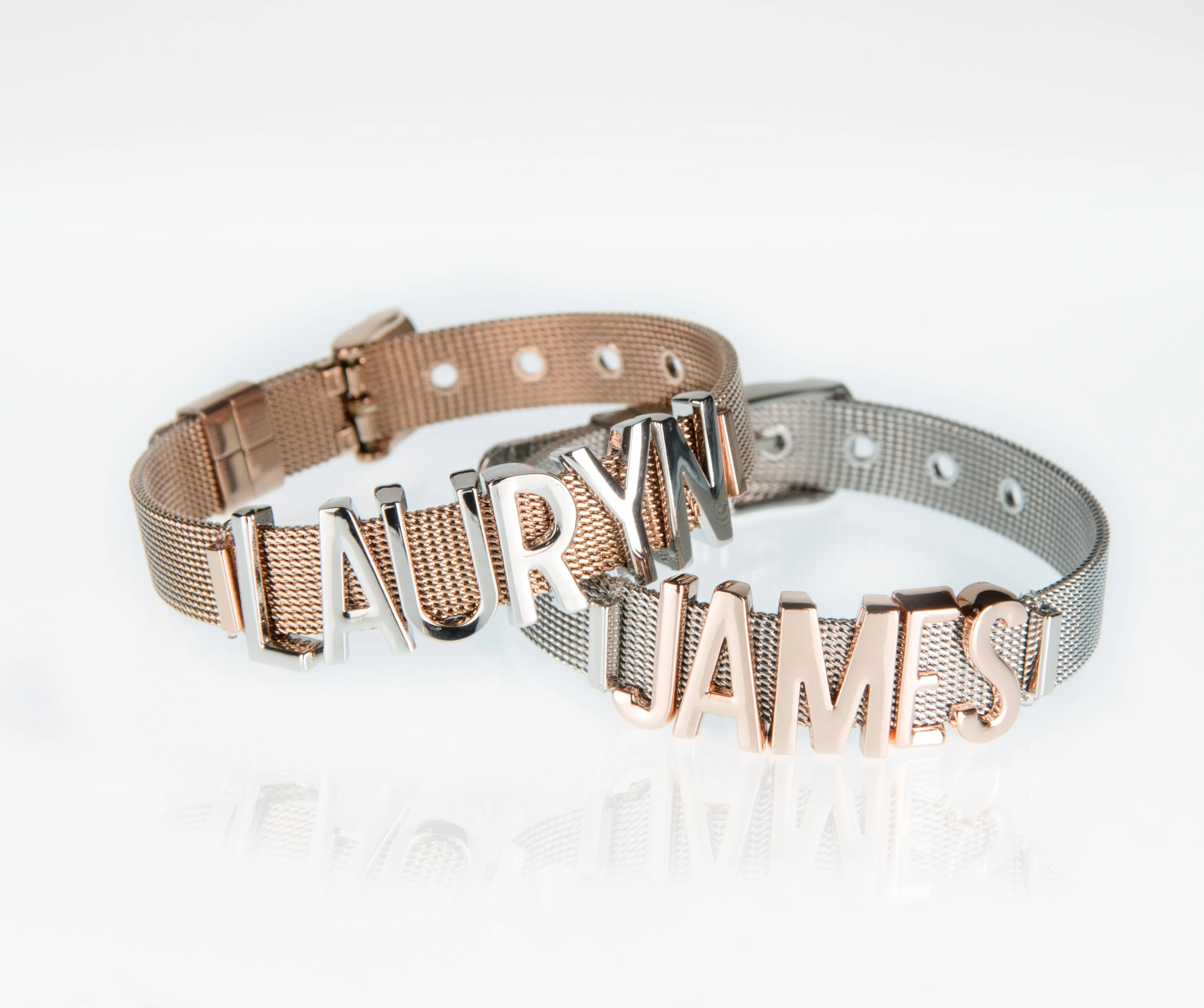Buckle Up Rose Gold Written Love Charm
