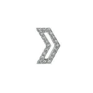 Buckle Up Silver Direction Charm