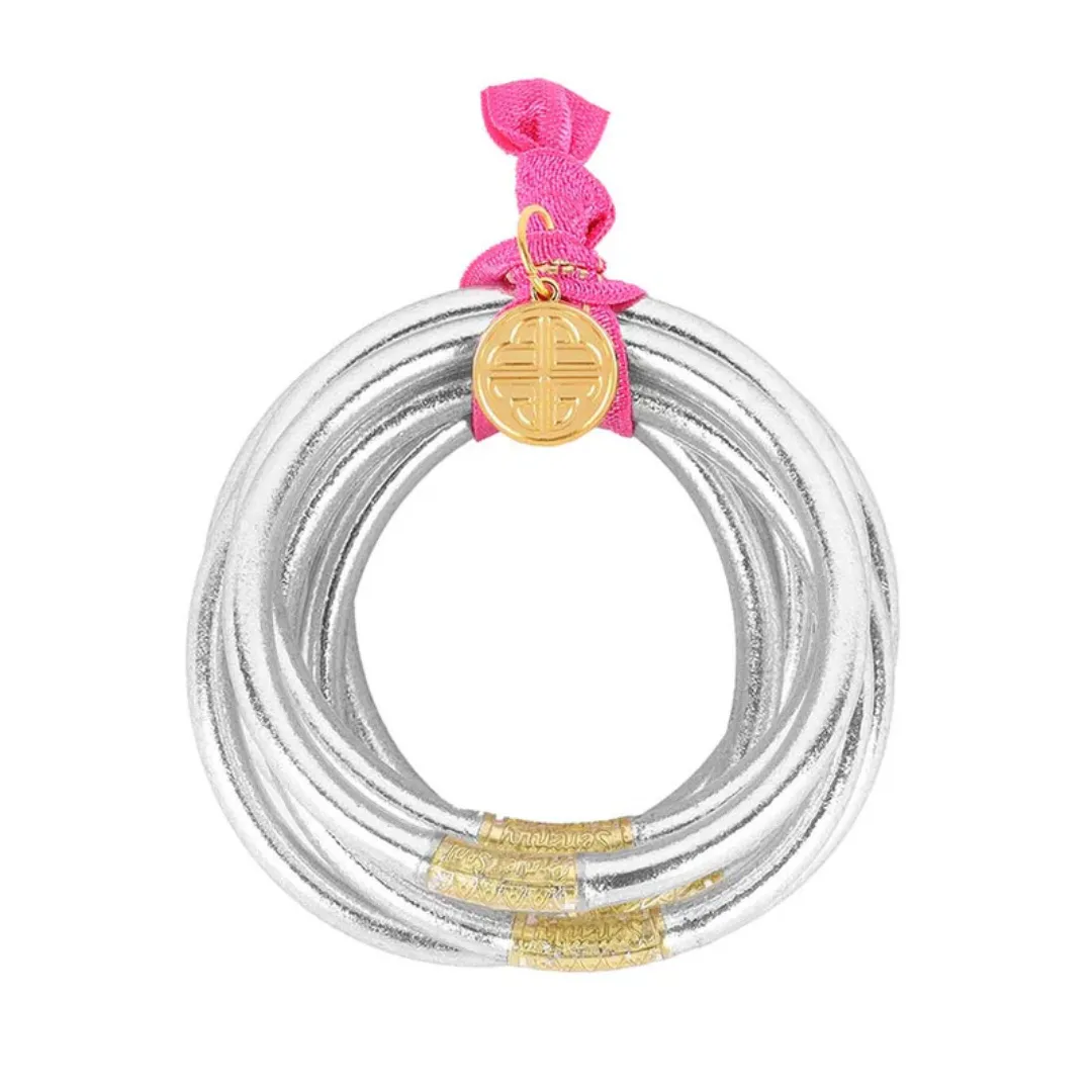 BuDhaGirl | Set of Six | All Weather Bangles in Silver