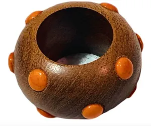 Candy Dot Napkin Ring Orange Set of 4