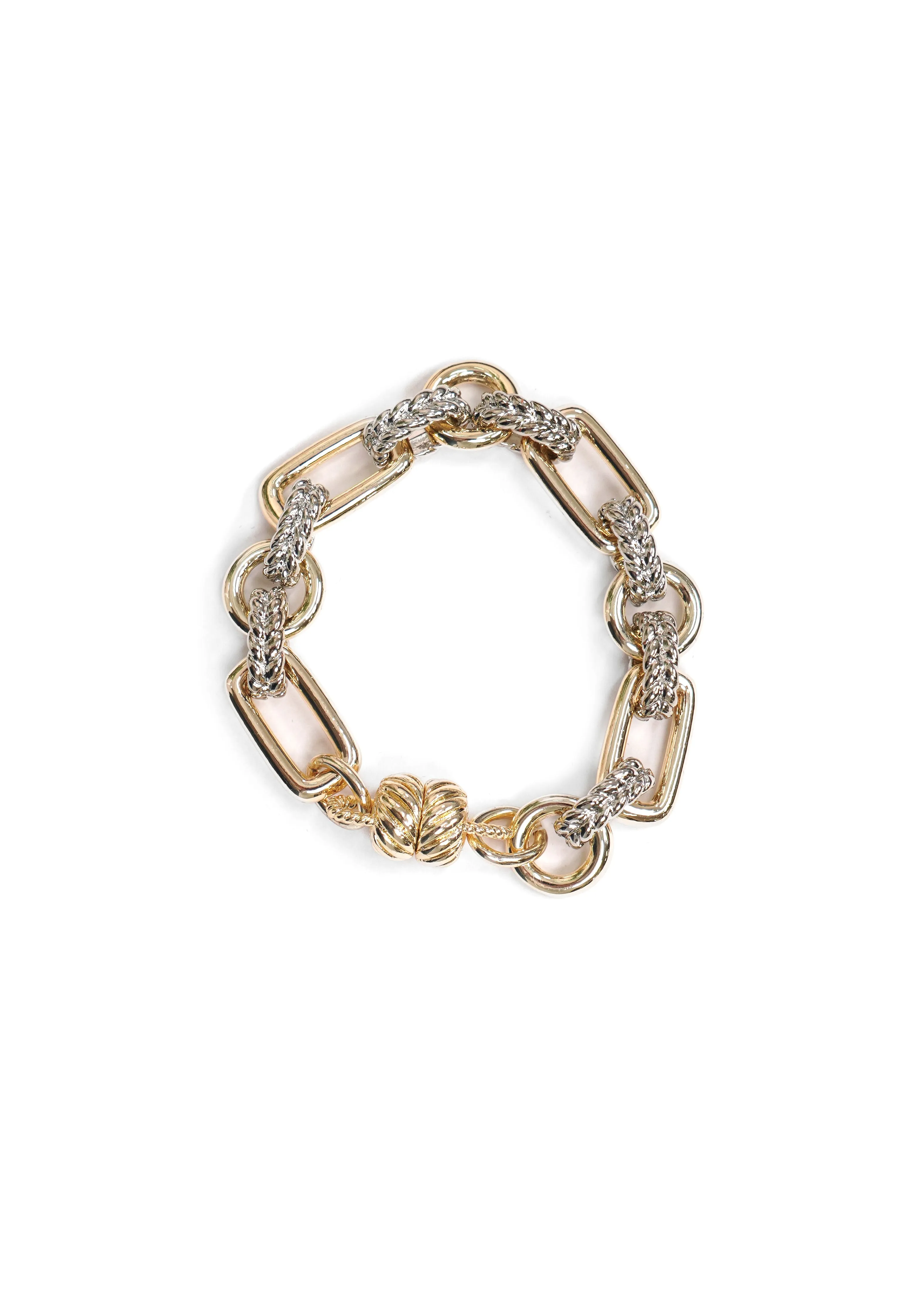 CCB - Mixed Metal Chain Link Bracelet