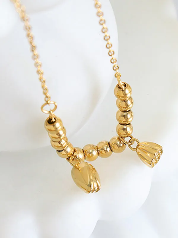 Chains Solid Color Anklet