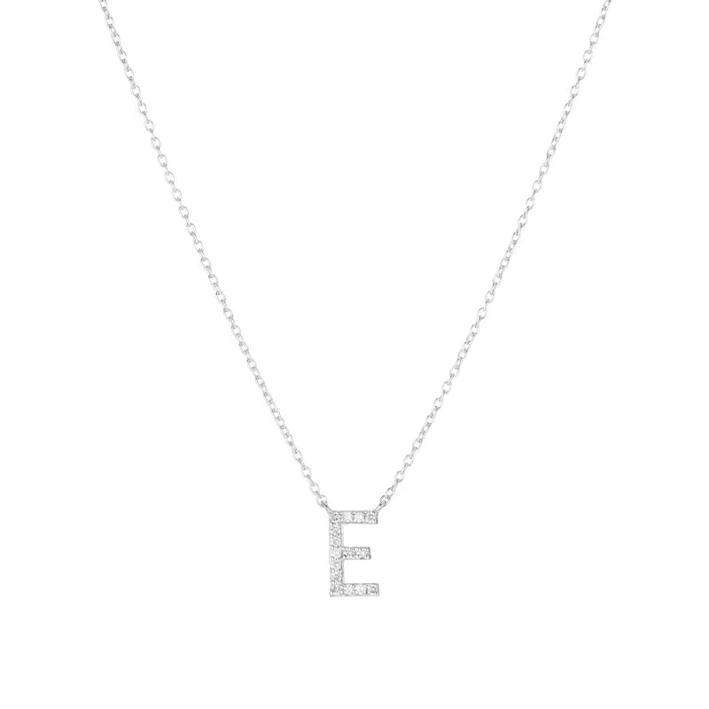 Diamond Pavé Initial Necklace