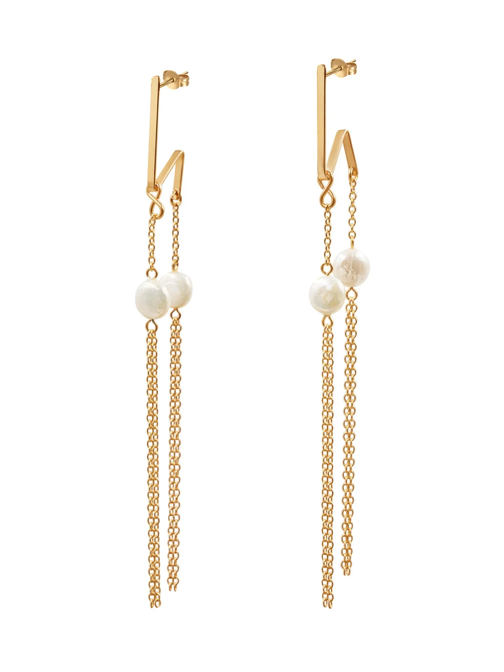 Doublicious Large Pearl Earrings