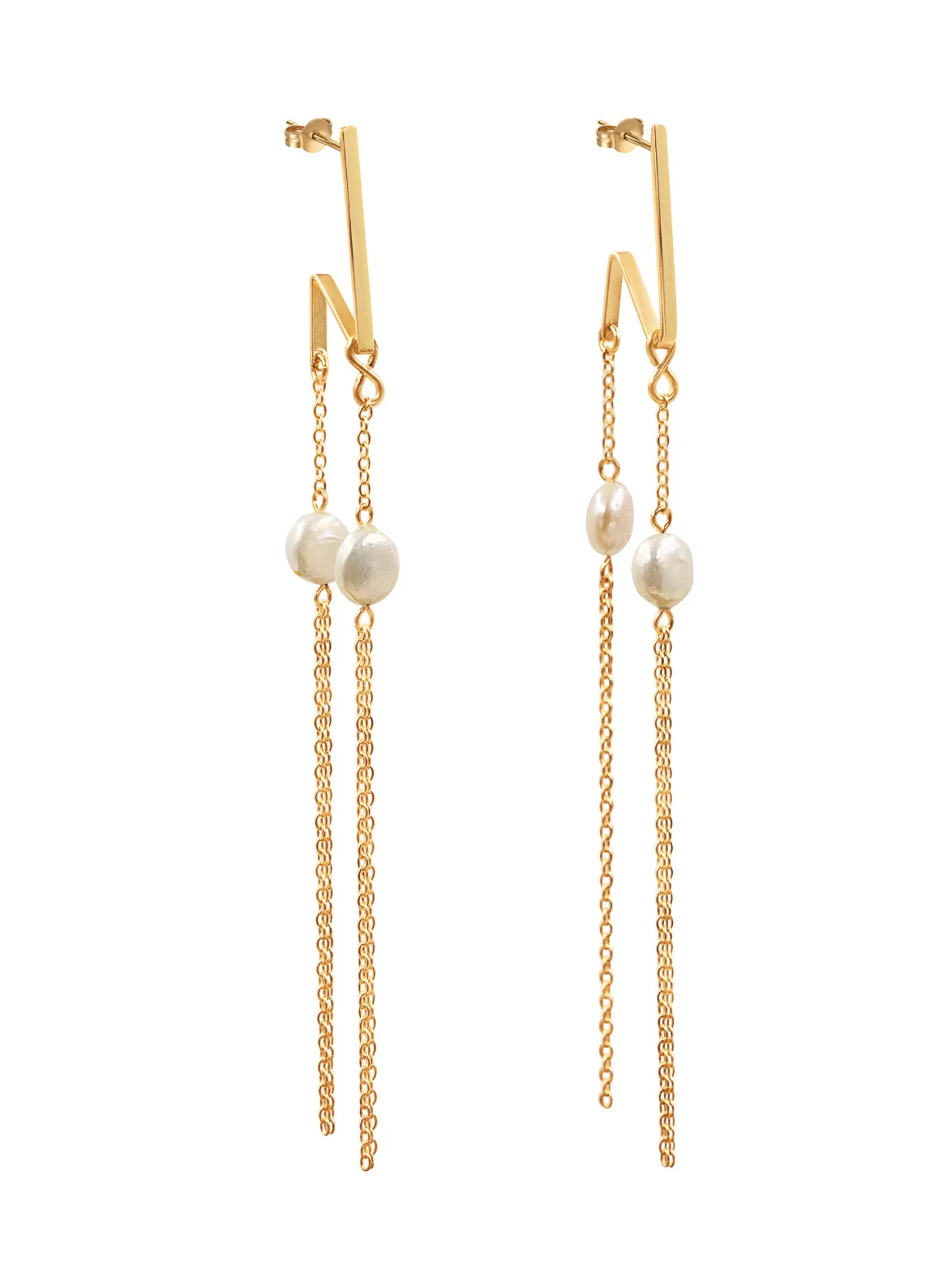 Doublicious Large Pearl Earrings