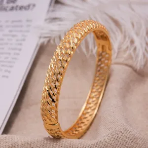Dubai Gold Color  bangles for women Wedding Bracelets Bangles