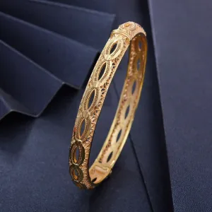 Dubai India Africa Gold Color Bangles For Women Gold lattice Bangles
