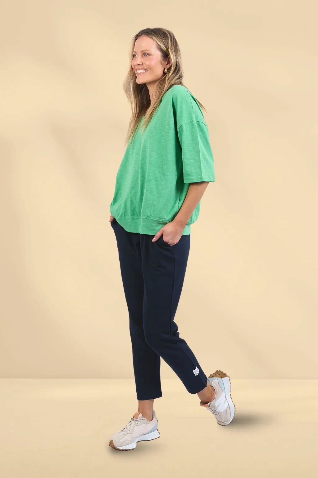 Elm Maizie Vee Neck Green Briar