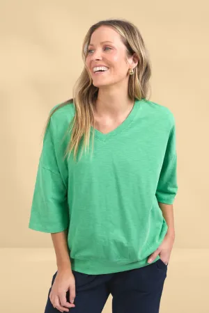Elm Maizie Vee Neck Green Briar