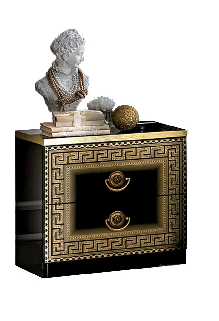 ESF Furniture Aida 2-Drawers Wooden Nightstand