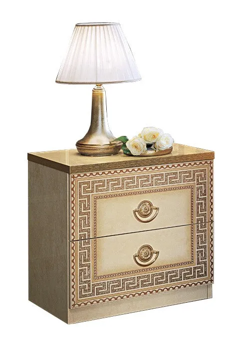 ESF Furniture Aida 2-Drawers Wooden Nightstand
