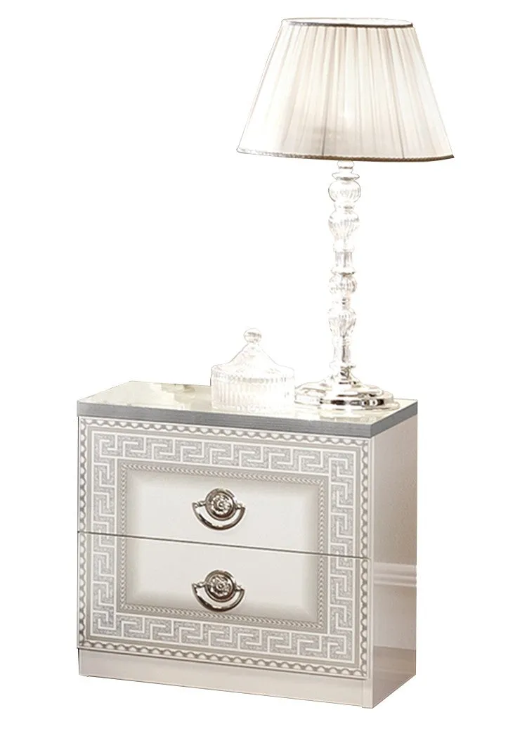 ESF Furniture Aida 2-Drawers Wooden Nightstand