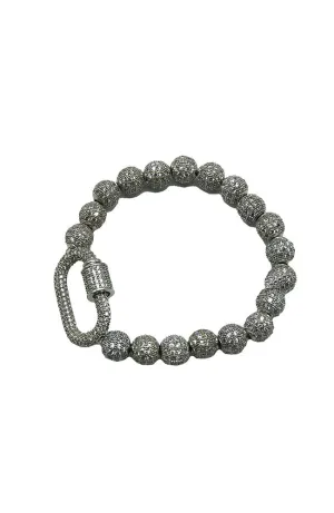 Filament Bead Screw Clasp Bracelet