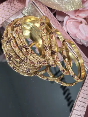 Gilded Grace Bangles Set of 6
